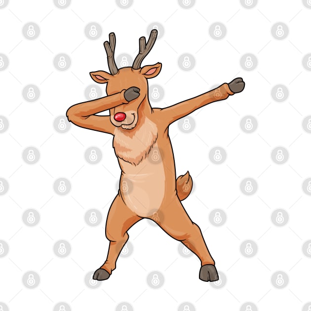 Reindeer on Christmas at Hip Hop Dance by Markus Schnabel