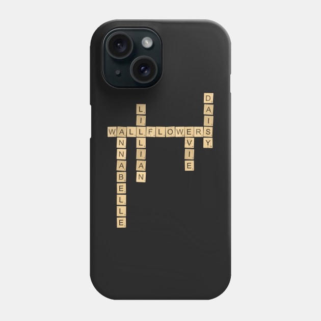 Wallflowers Series - Romance Novel Scrabble Design Phone Case by randomolive