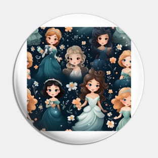 Princesses Pattern 11 Pin