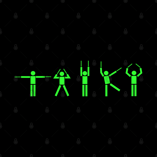 Taiko People green by Austin Taiko