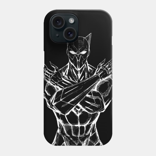 black panther, the wakanda king Phone Case by jorge_lebeau