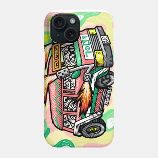 Pink Fire Van Phone Case