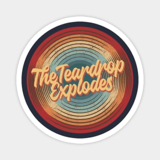 The Teardrop Explodes Vintage Circle Magnet