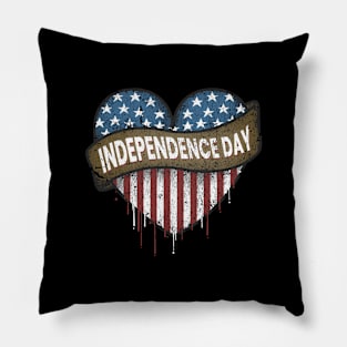 independence day - grunge Pillow