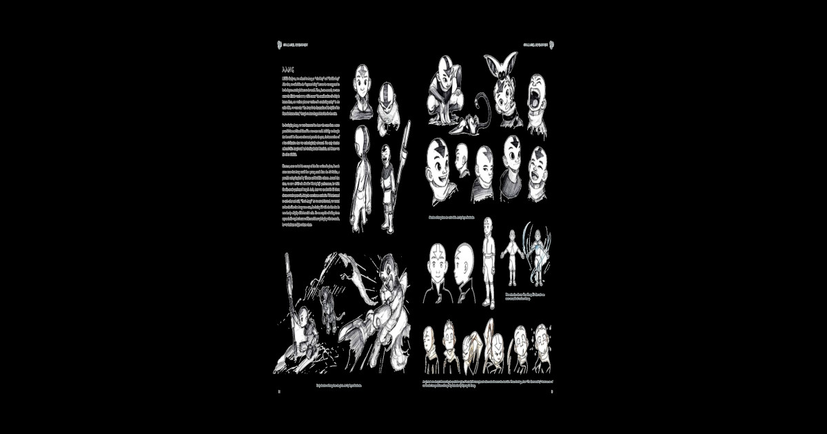 Avatar the last airbender avatar aang sketch design animation Avatar