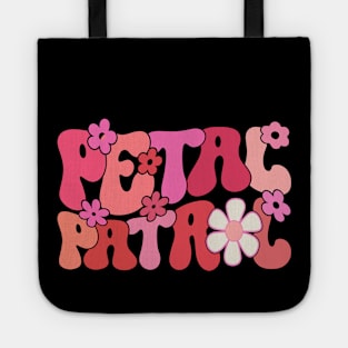 Groovy Petal Patrol Daisy Flower For Bridesmaid Proposal Tote