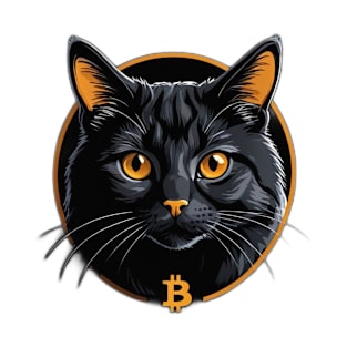 Bitcoin black cat T-Shirt