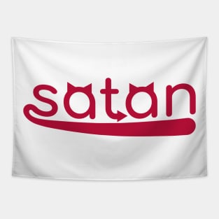 Satan Red Tapestry