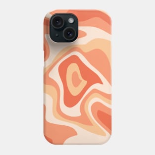 Retro Wavy Line, Swirl Design Phone Case