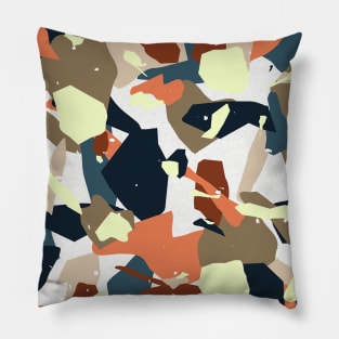 Terrazzo Abstract Pattern Colorful Pillow