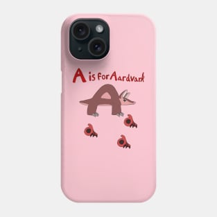 A is for Aardvark Phone Case