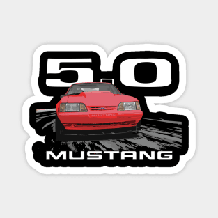 Mustang GT 5.0 LX Fox Body Notchback red Magnet