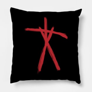 Blair Witch stick figure Pillow