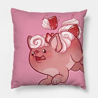 Strawberry Pupcake Pillow