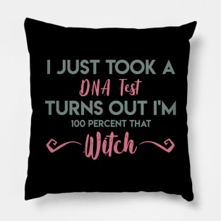I Just Took A DNA Test Turns Out I'm 100 Percent That Witch Pillow