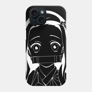 Demon Slayer Kimetsu No Yaiba Nezuko White Phone Case