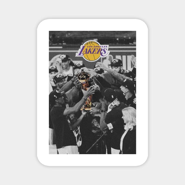 2020 NBA Champion - Lakers Magnet by jomsdesign