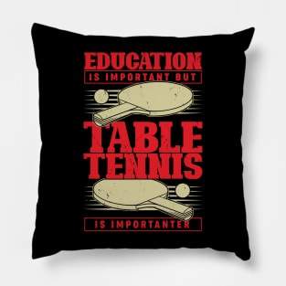 Funny Table Tennis Player Gift Pillow