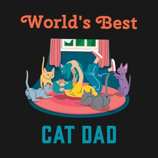 World's Best Cat Dad T-Shirt