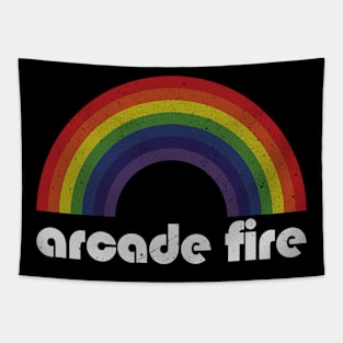 Arcade / Vintage Rainbow Design // Fan Art Design Tapestry