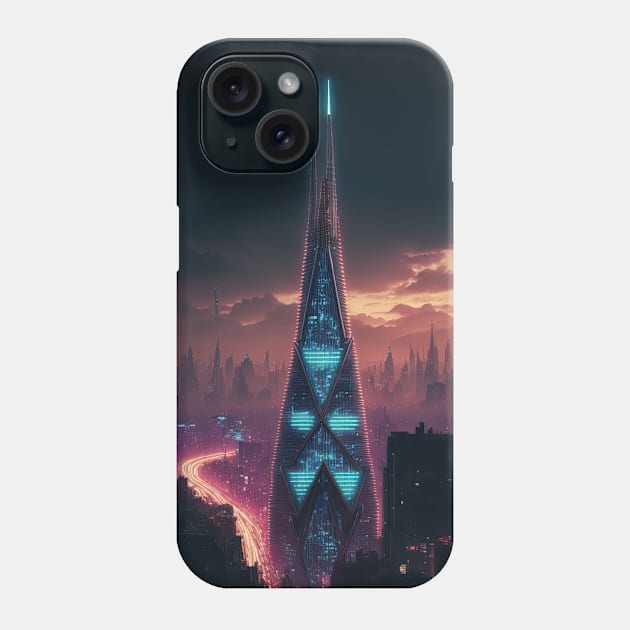 The Shard Cyberpunk Phone Case by Art8085