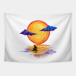 Energized sun Tapestry