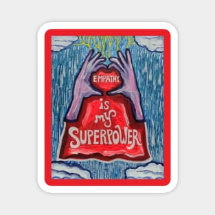 Empathy Superpower Superhero Cape Magnet