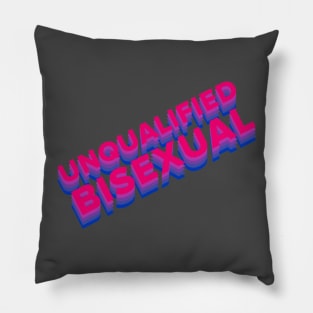 UNQUALIFIED BISEXUAL biflag Pillow