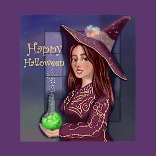 Halloween Cute Witch T-Shirt