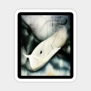 Moby Dick Abstract Painting Magnet