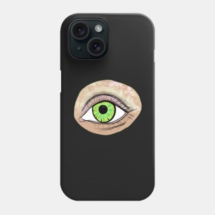 Green Eye Sticker Phone Case