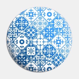 Geometric Mediterranean pattern Pin