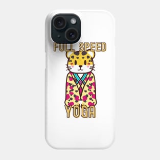 Cheetah yoga Phone Case