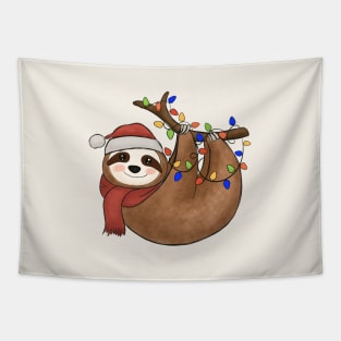 Sloth Christmas Tapestry