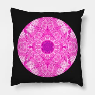 Pink kaleidoscope in the round Pillow