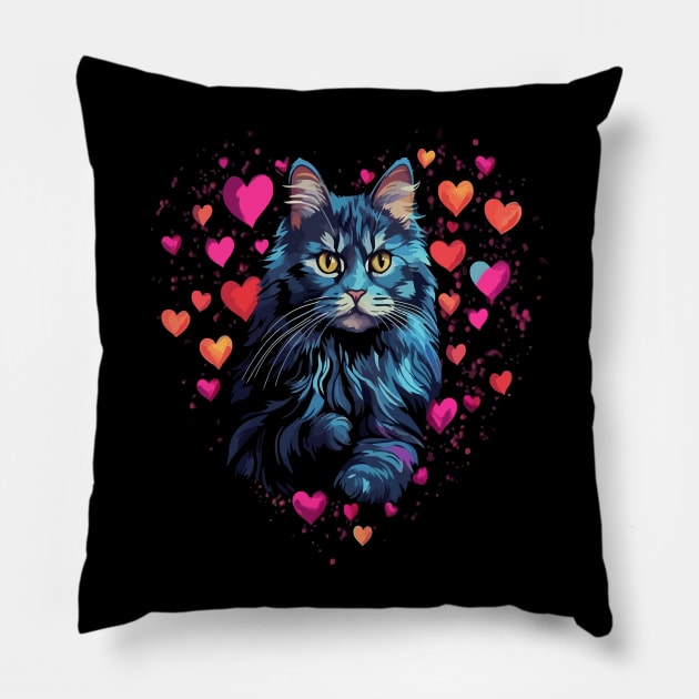 American Bobtail Valentine Day Pillow by JH Mart