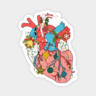 Cardiac Nurse Christmas a Anatomy Cardiology Heart Magnet