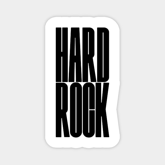 bold HARD ROCK text Magnet by lkn