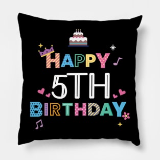 Happy Birthday 5. Geburtstag Pillow