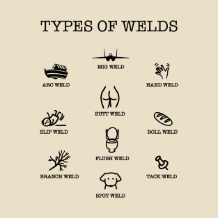 Types of Welds Chart T-Shirt