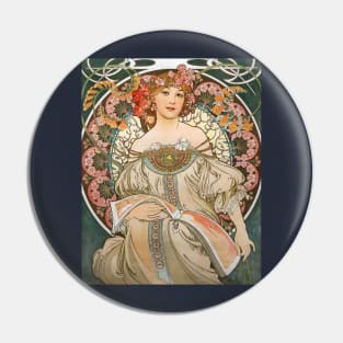 Reverie by Alphonse Mucha 1897 Pin