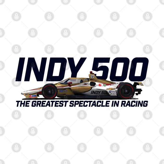 Indy Greatest Spectacle (blue text) by Sway Bar Designs