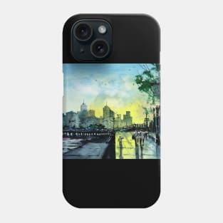 Southbank Melbourne painting Phone Case