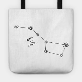 Floral Big Dipper Constellation Tote