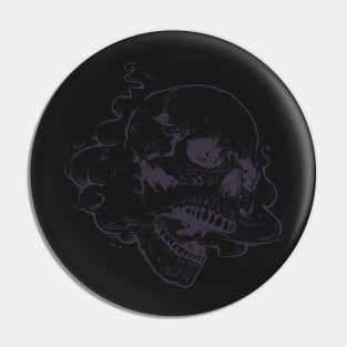 Vaping Skull Pin