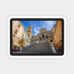 The Amalfi Cathedral bell tower in Amalfi, Italy Magnet