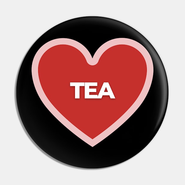 I Heart Tea Pin by Itsheartshop