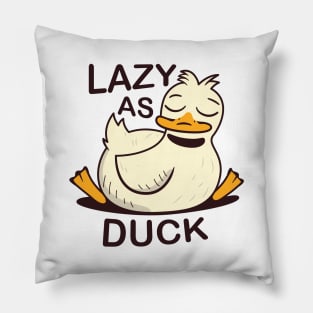 Lazy As Duck Pillow