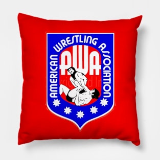 1970s AWA logo American Wrestling Association Pillow