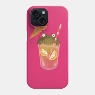 The Sad Frog in the Lemonade Phone Case